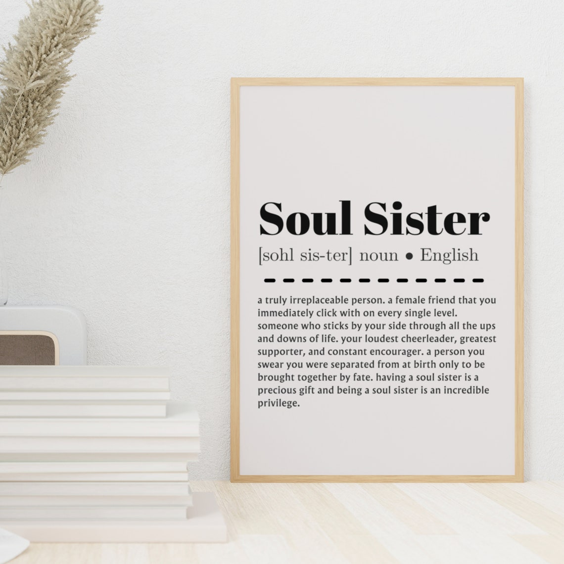 Soul Sister Definition Bestie Gift Soul Sister Print Bestie Birthday Gift Friendship Gifts Gifts For Her Bday Gifts - Image 5