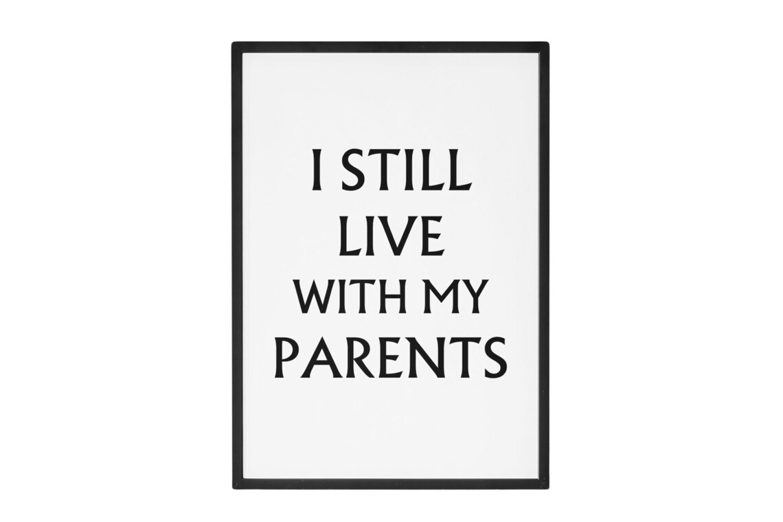 I Still Live With My Parents Funny Quote Modern Wall Decor Poster - Image 8