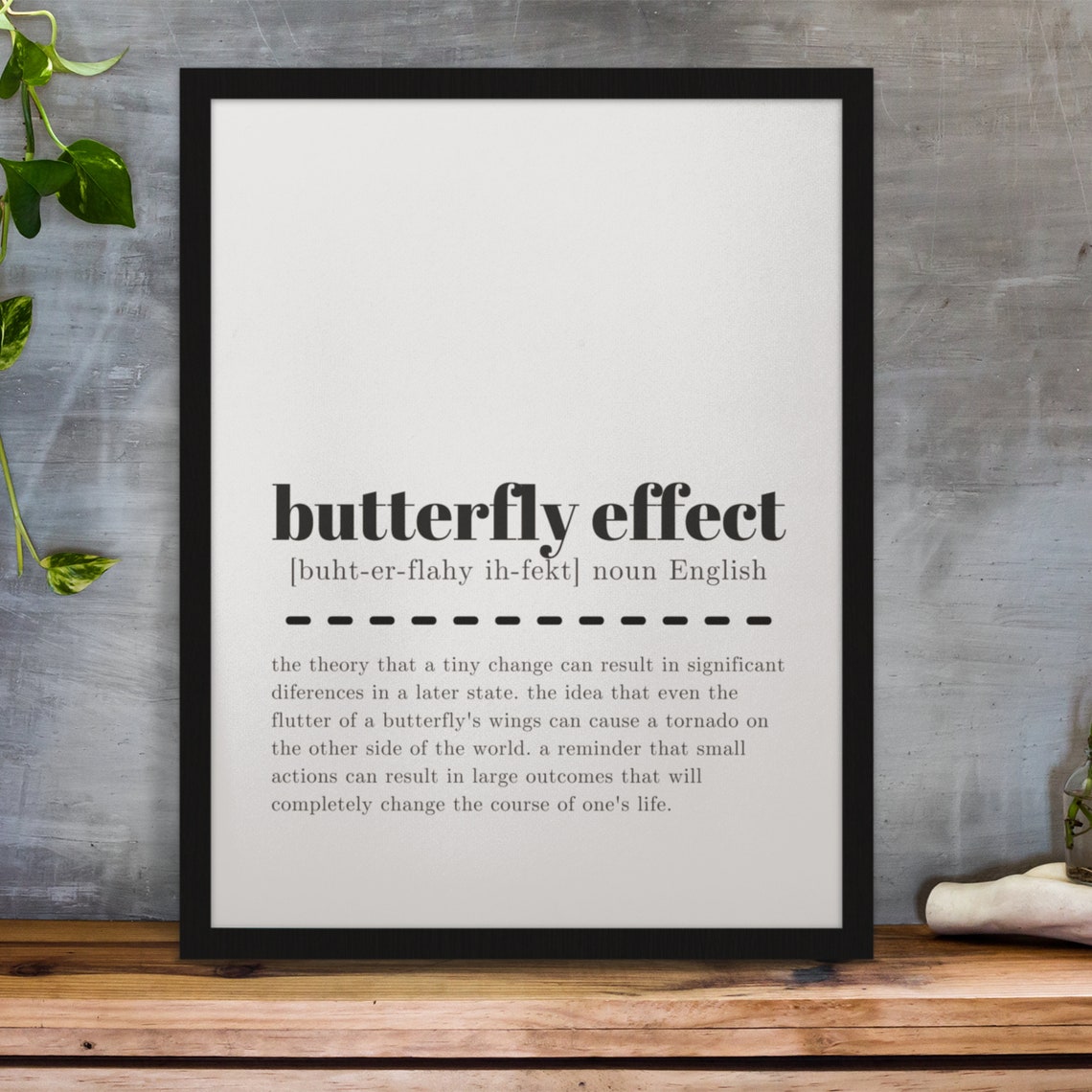 Butterfly Effect Definition Sign Inspirational Wall Decor Poster - Image 10