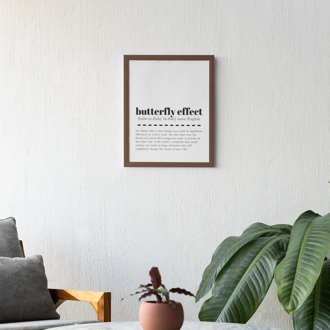 Butterfly Effect Definition Sign Inspirational Wall Decor Poster - Image 4