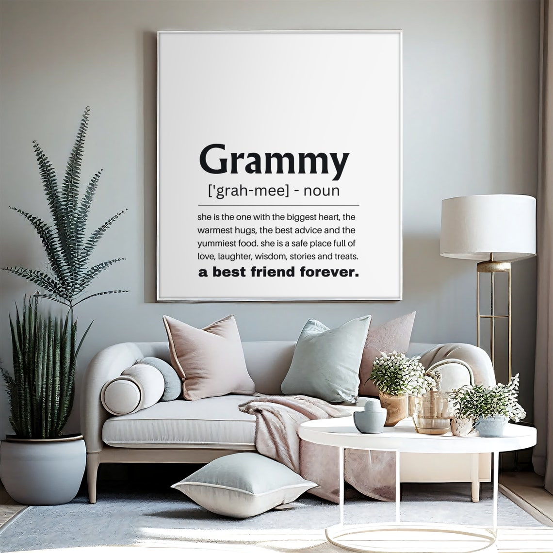 Grammy Definition Sign Best Friend Forever Gift Family Poster - Image 3