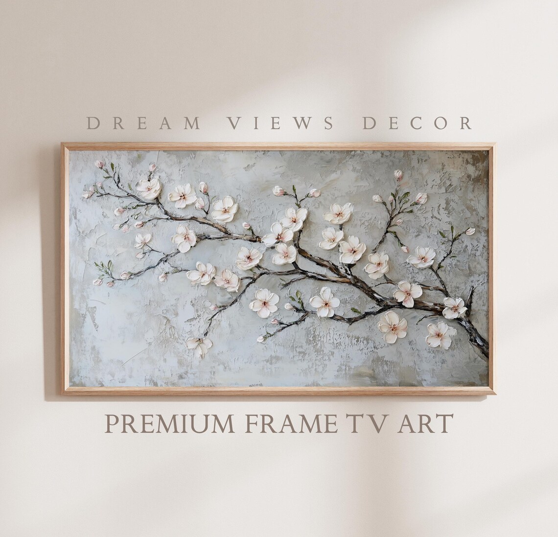 Vintage Spring Cherry Blossom Botanical Art Print