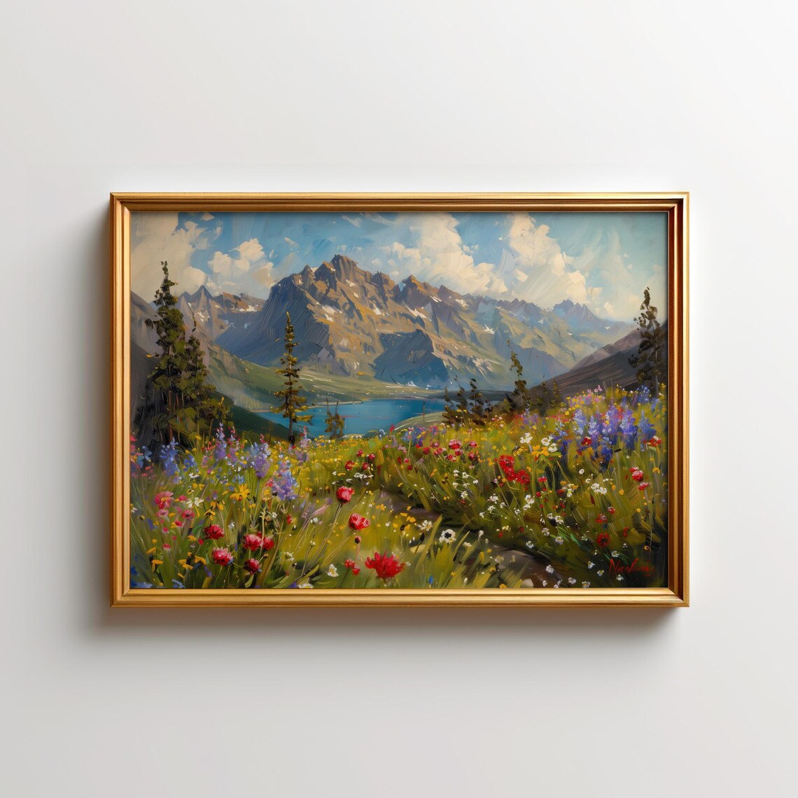 Rocky Mountain Wildflowers Art Print, Colorado