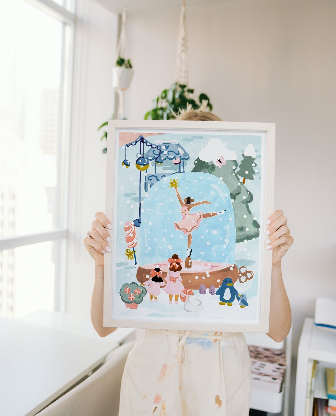 Fairy Dancer Holiday Christmas Watercolor Art Print - Image 3