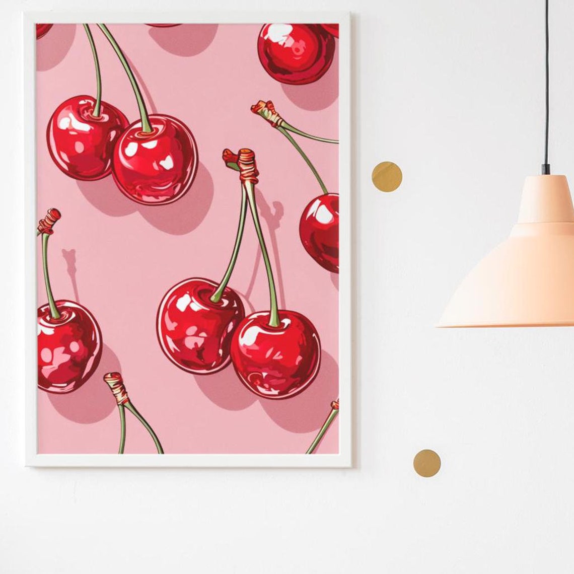 Retro Cherries, Charming Sweet Decor Poster - Image 7