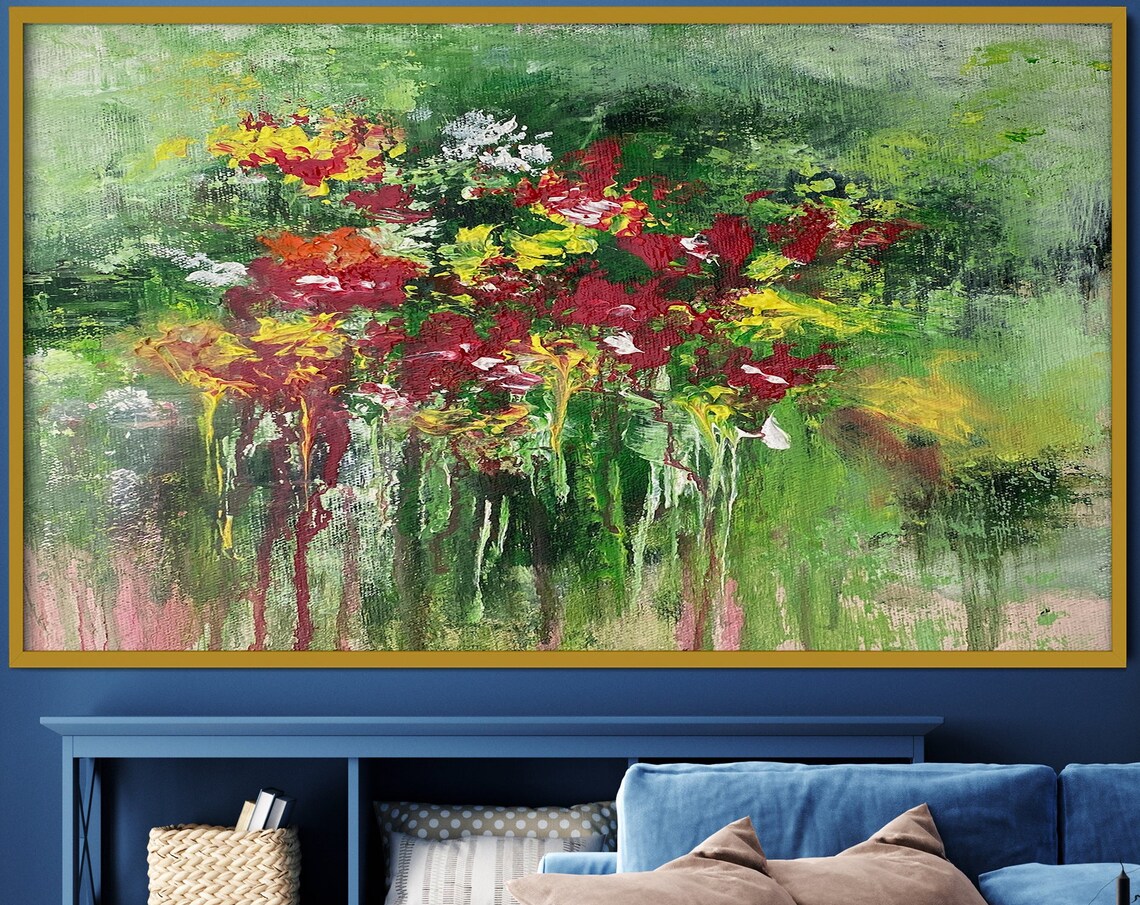 Floral Abstract Painting, Botanical Wall Art Print - Image 4