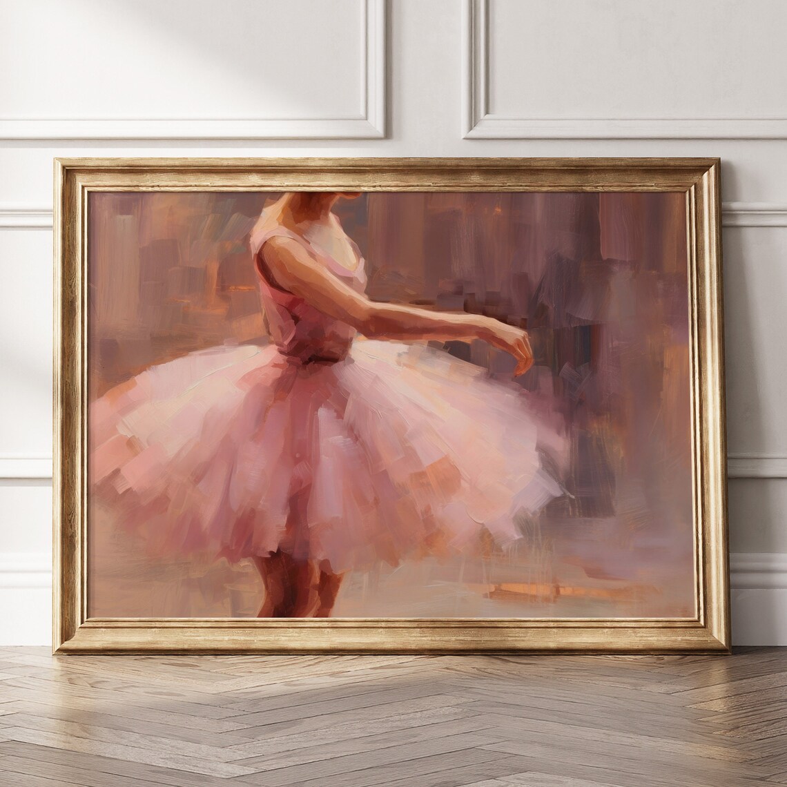 Ballerina Preppy Vintage Aesthetic Ballet Art Print
