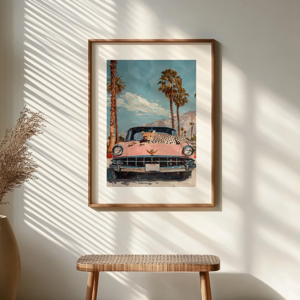 Cheetah Girly Retro Palm Springs Poster Print - Image 3