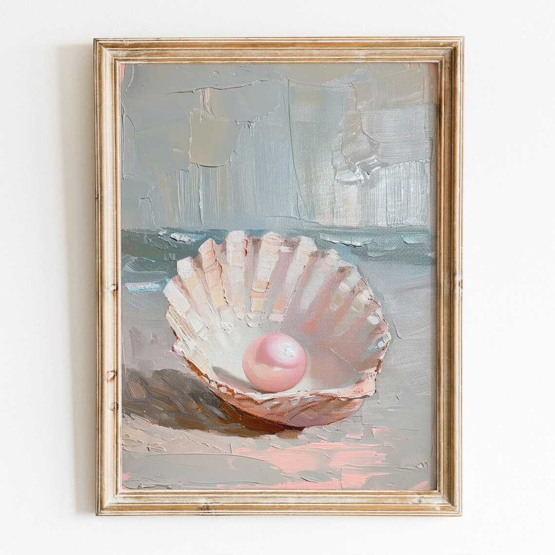 Pink Pearl in Oyster Poster, Coastal Summer Decor - Image 6