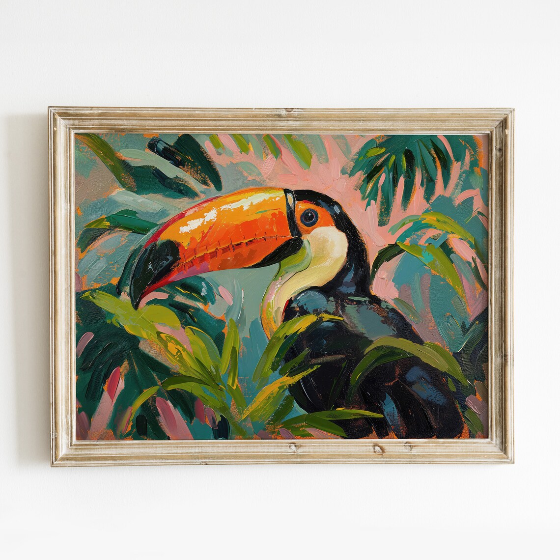 Toucan Tropical Bird Preppy Room Decor Art Print