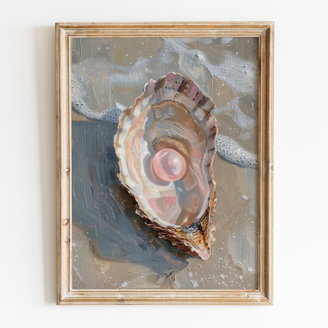 Pink Pearl in Oyster Art Print, Coastal Decor - Image 6