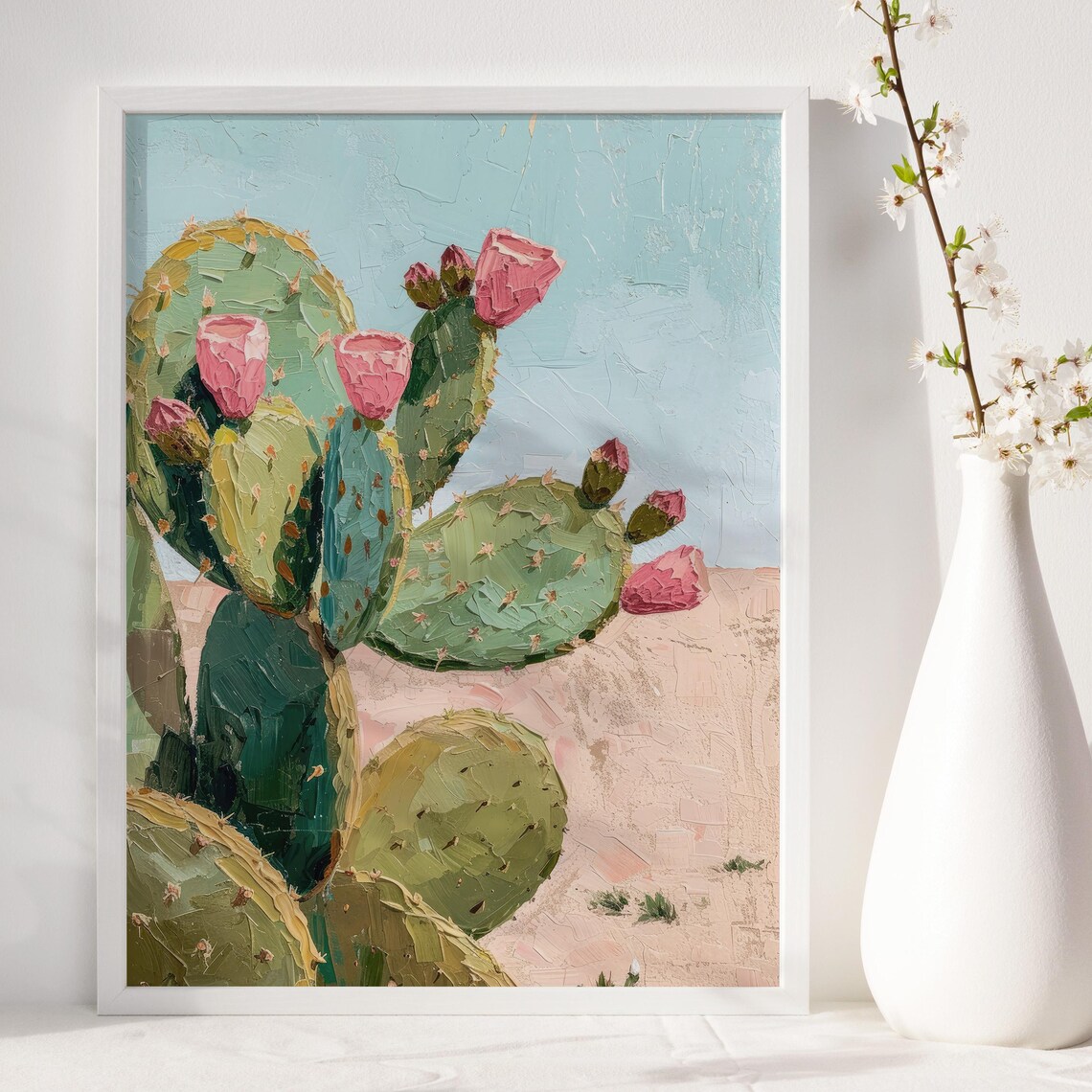 Cute Cactus Palm Springs Poster, Trendy Decor - Image 6