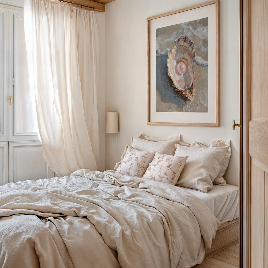 Pink Pearl in Oyster Art Print, Coastal Decor - Image 5