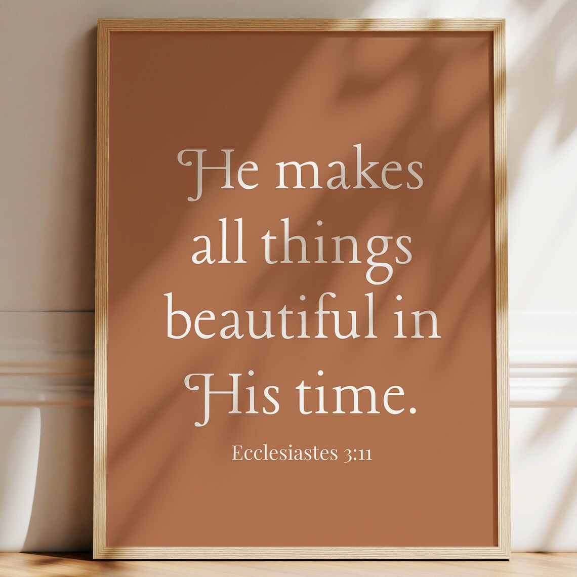 Christian Wall Art Print, Modern Scripture for Fall