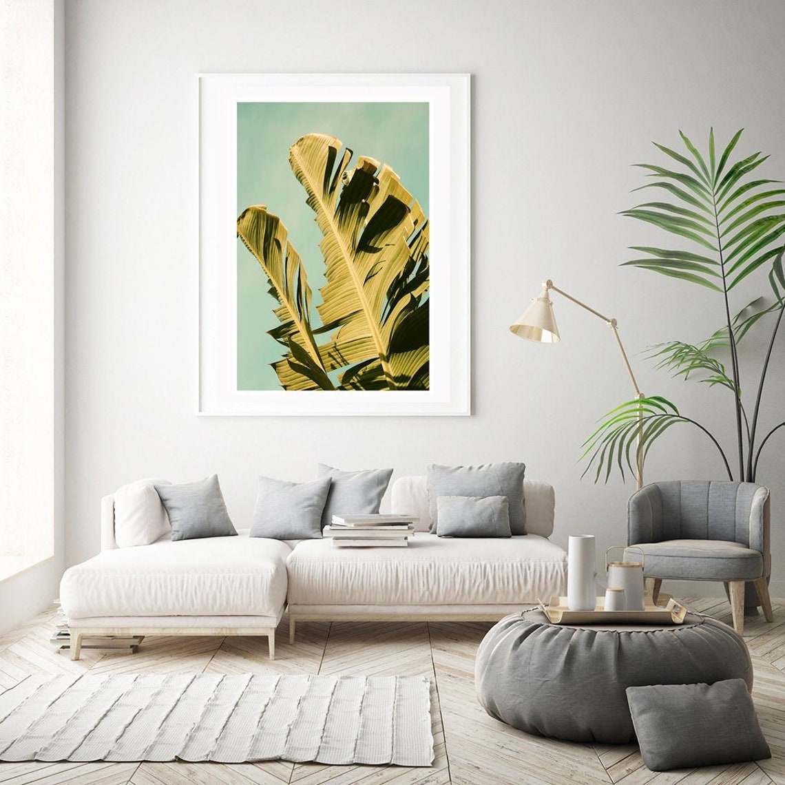 Palm Tree Print, Tropical Botanical Art