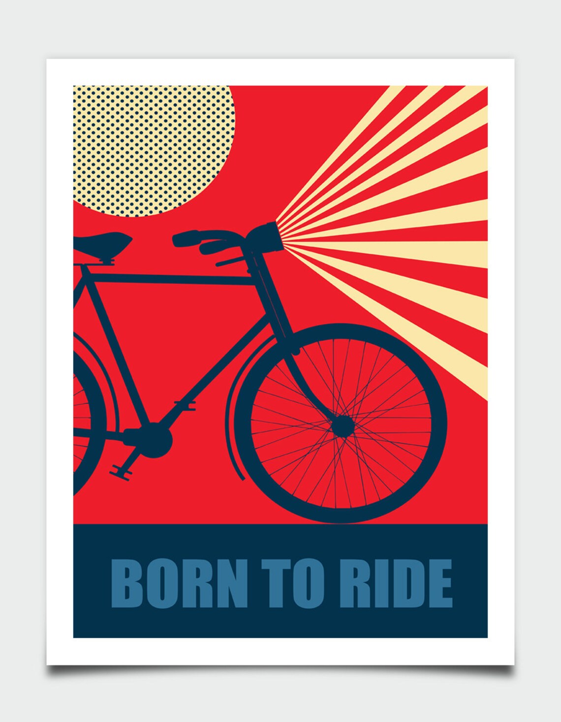 Bike Poster, Retro Quote Gift For Cyclist - Image 2