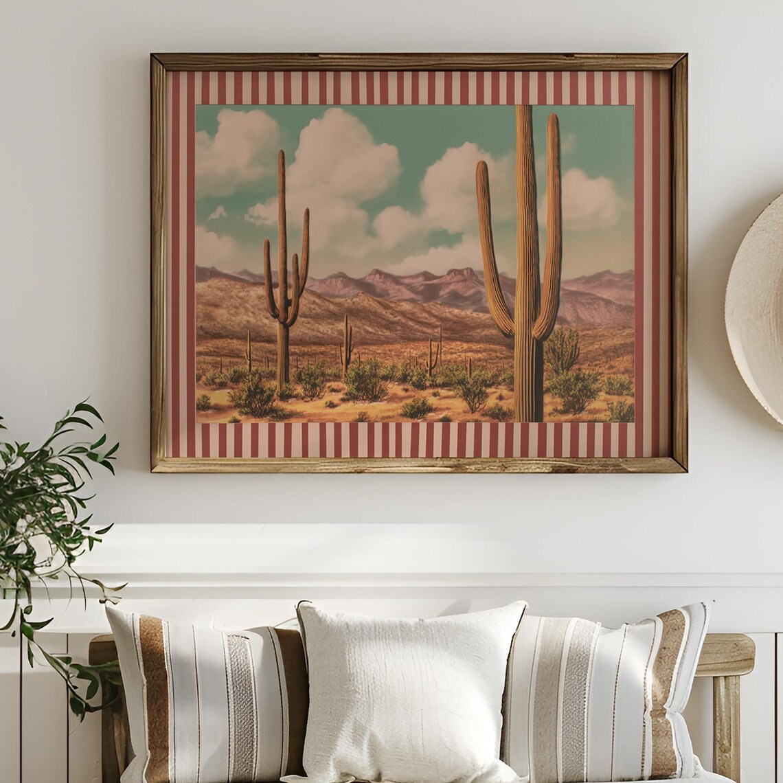 Desert Cactus Landscape Poster Print