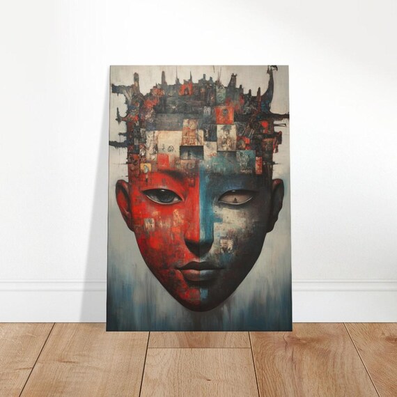 Dual Perspective Canvas Art Abstract Face Wall Decor The Contemporary Collection