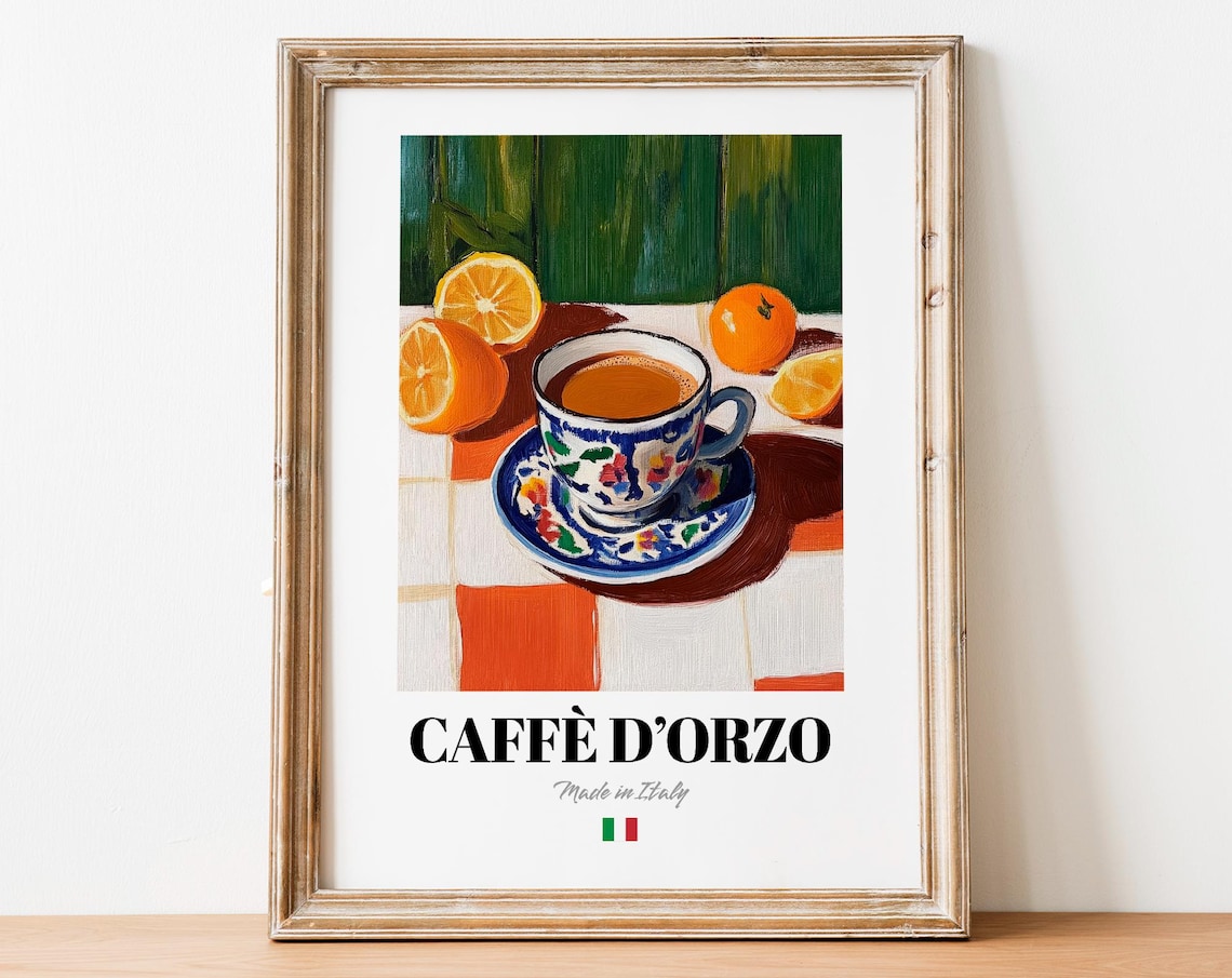 Caff Dorzo Poster, Italian Barley Coffee