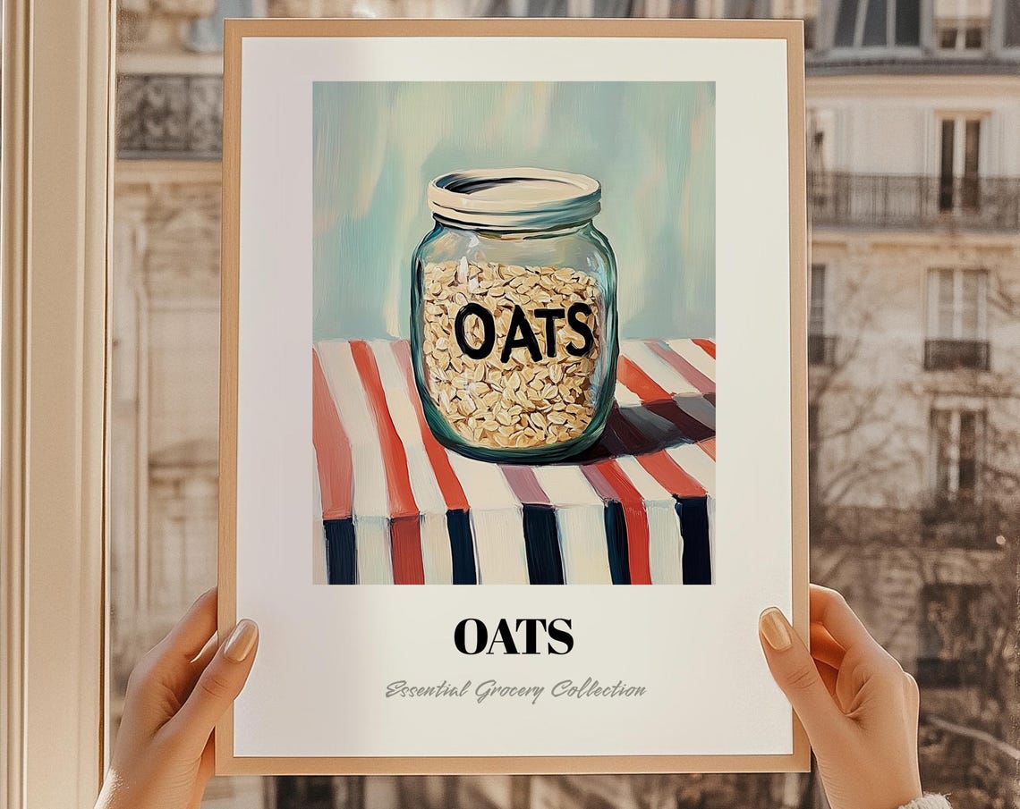 Oats Grocery, Pantry Decor For Kitchen