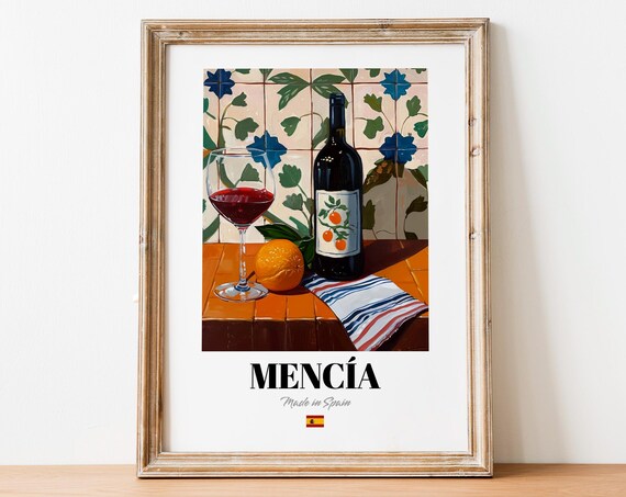 Vintage Menca Bottle Print Poster Wine Art For Homes