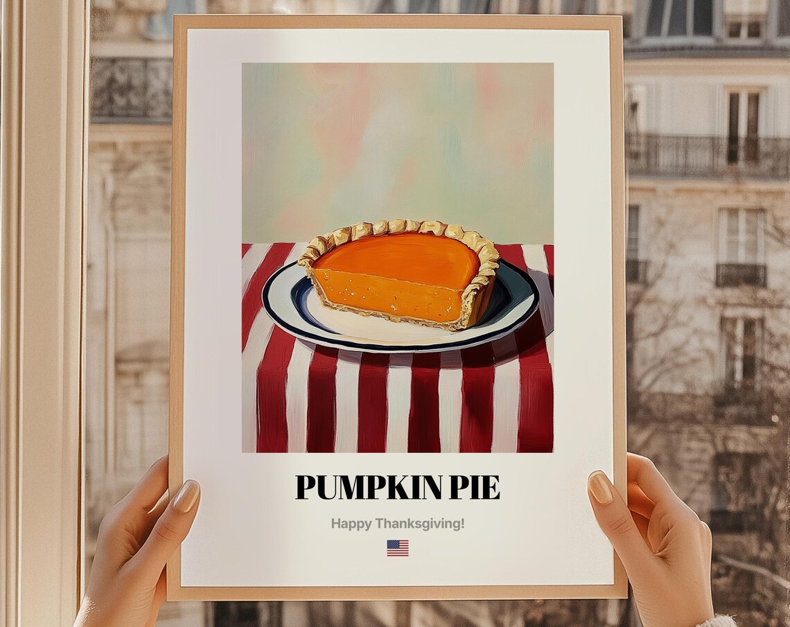 Pumpkin Pie Thanksgiving Gift Art Print