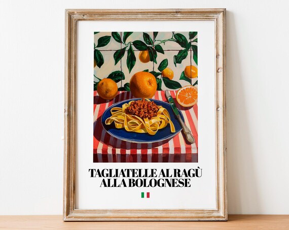 Italian Rag Poster Rich Flavor Art For Kitchen And Bistro Walls