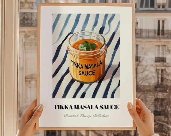 Tikka Masala Sauce Grocery Painting, Kitchen Art