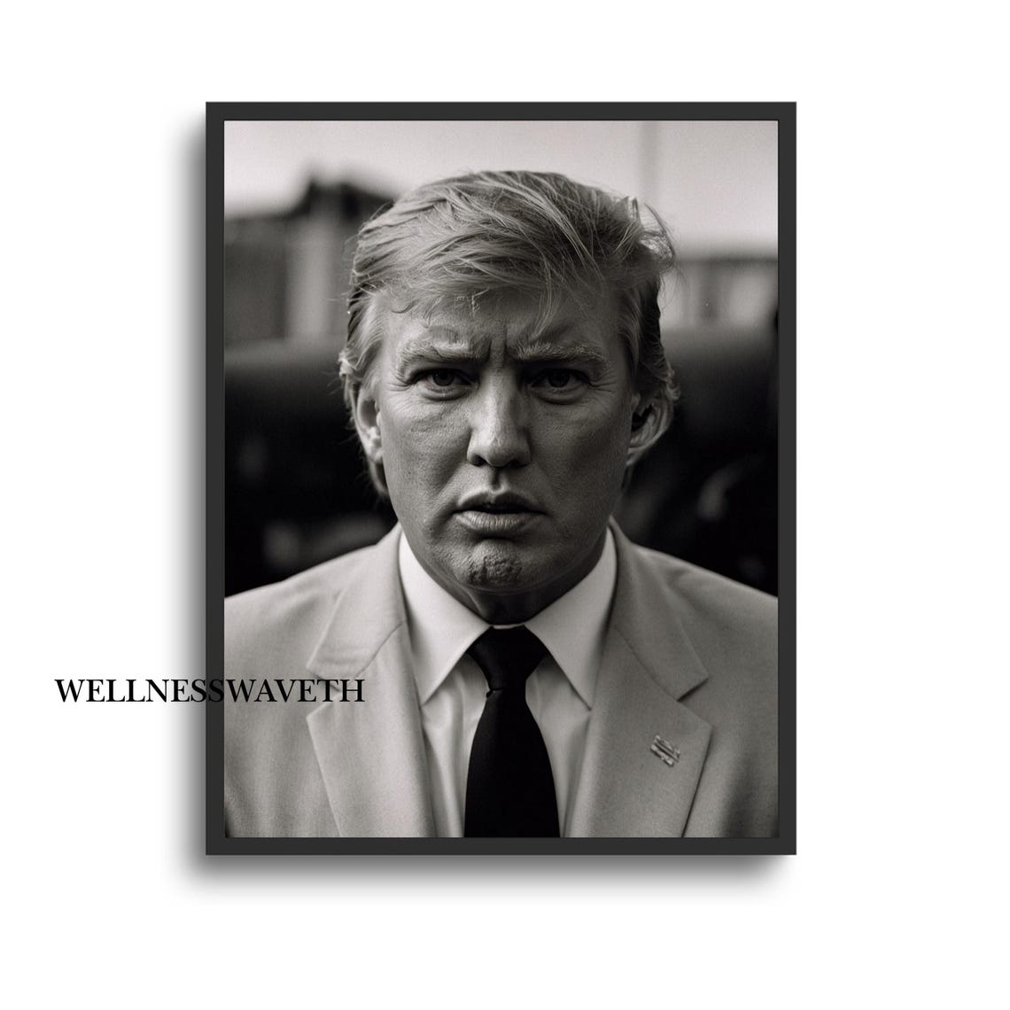 Donald Trump Monochrome Film Photo Jpg Make America Great Again Political Poster Vintage Wall Art Political Gift Trump2024 - Image 3