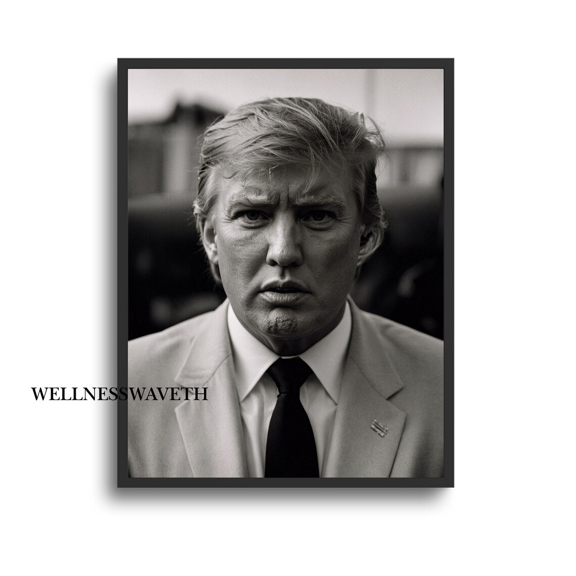 Donald Trump Monochrome Vintage Film Portrait Political Poster - Image 3