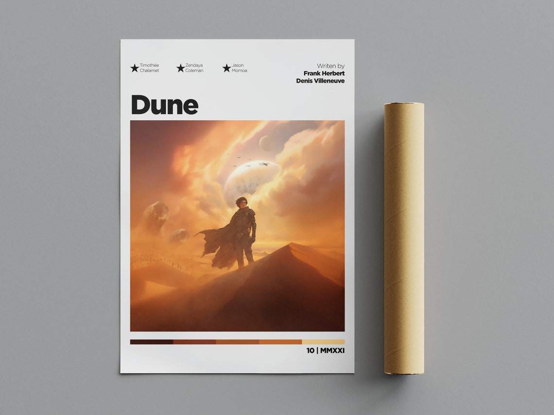 Dune Paul Atreides Desert Storm Planet Epic Scene Movie Poster