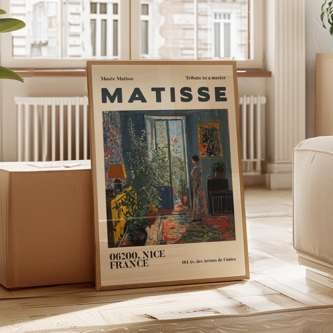 Henri Matisse Exhibition Poster, Garden Scenery