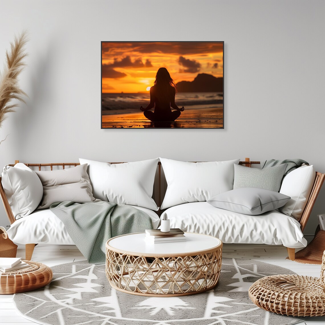 Yoga Studio Abstract Meditation Poster, Modern Design - Image 5