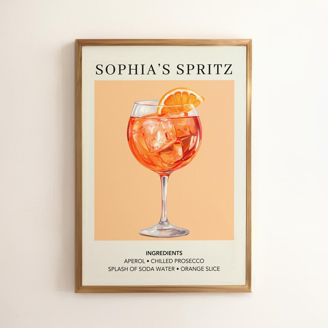 Personalized Cocktail Wedding Signature Drink Art Print