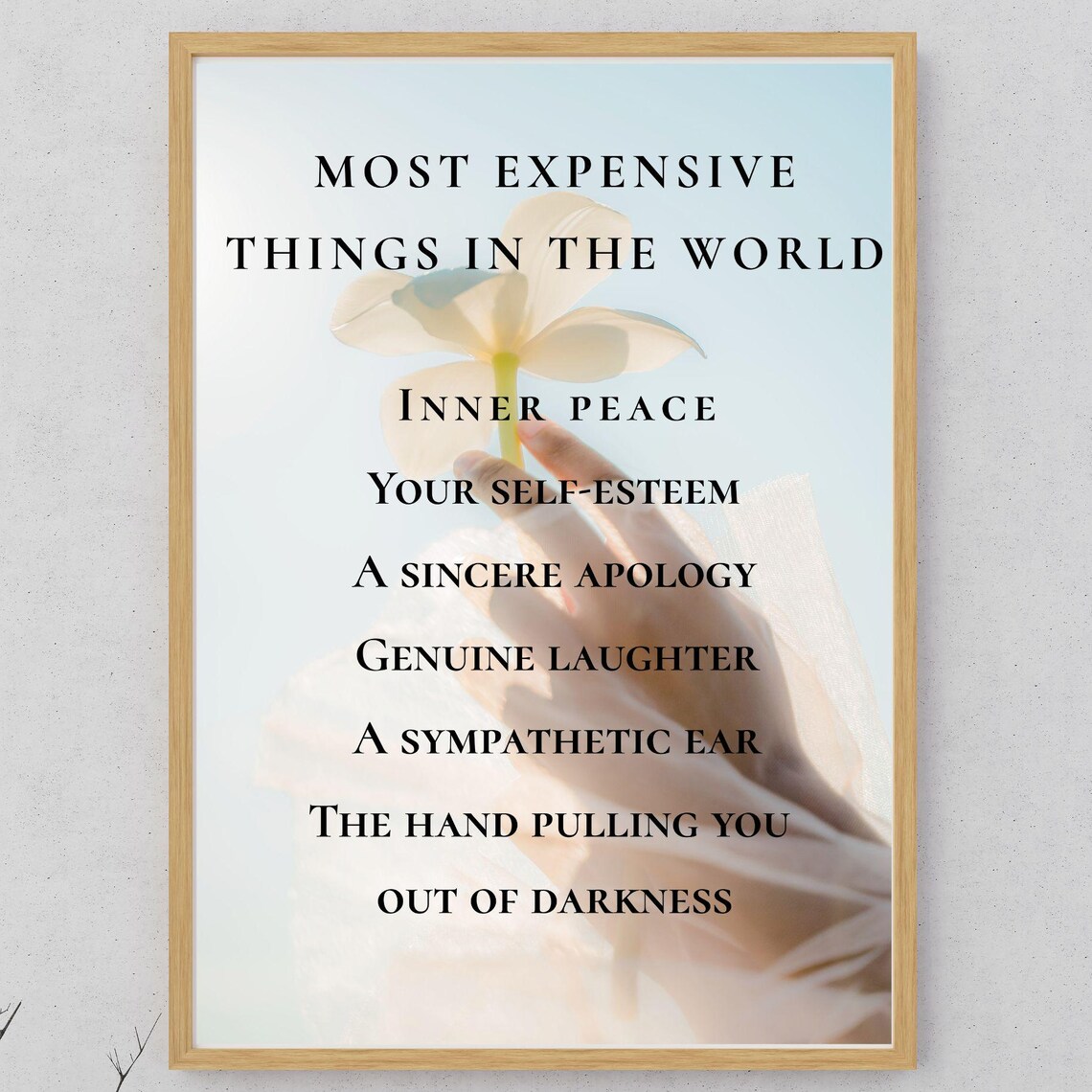 Most Expensive Things In The World, Motivational Quote