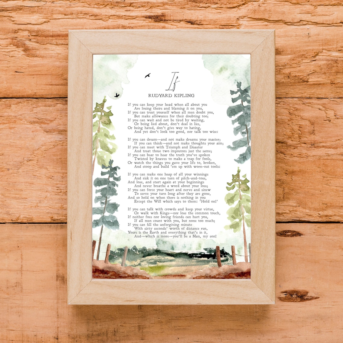 Rudyard Kipling Minimalist Literature Art Print - Image 2