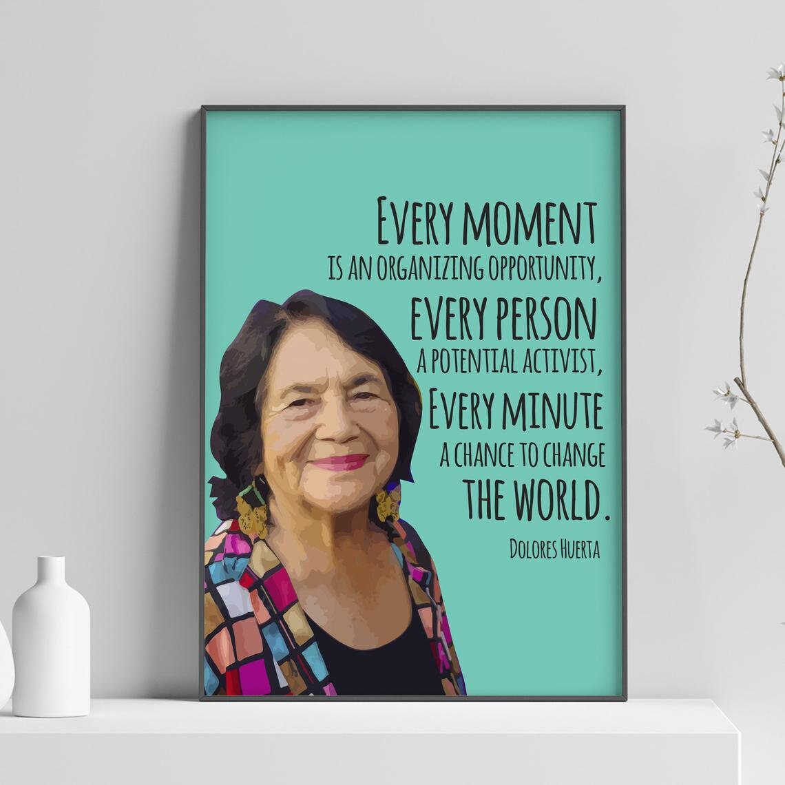 Dolores Huerta Equality Activism Inspiration Art Print - Image 2