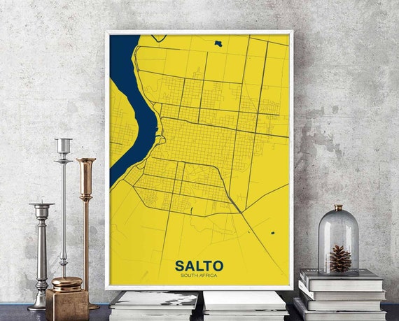 Salto Uruguay Poster Color Hometown City Print Modern Home Decor Office Decoration Wall Art Dorm Bedroom Gift