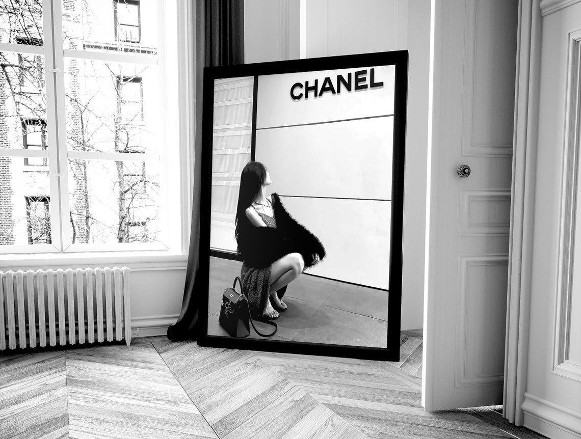 Luxury Fashion Poster Designer Wall Art Black And White Fashion Photography Girls Bedroom Print Maximalist Room Decor - Image 4
