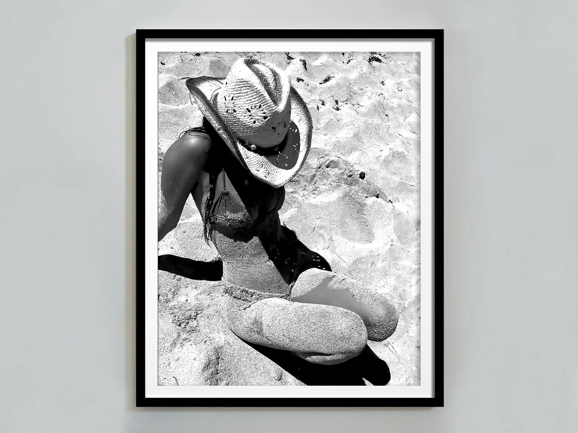 Coastal Cowgirl Bikini Print, Beach Photography