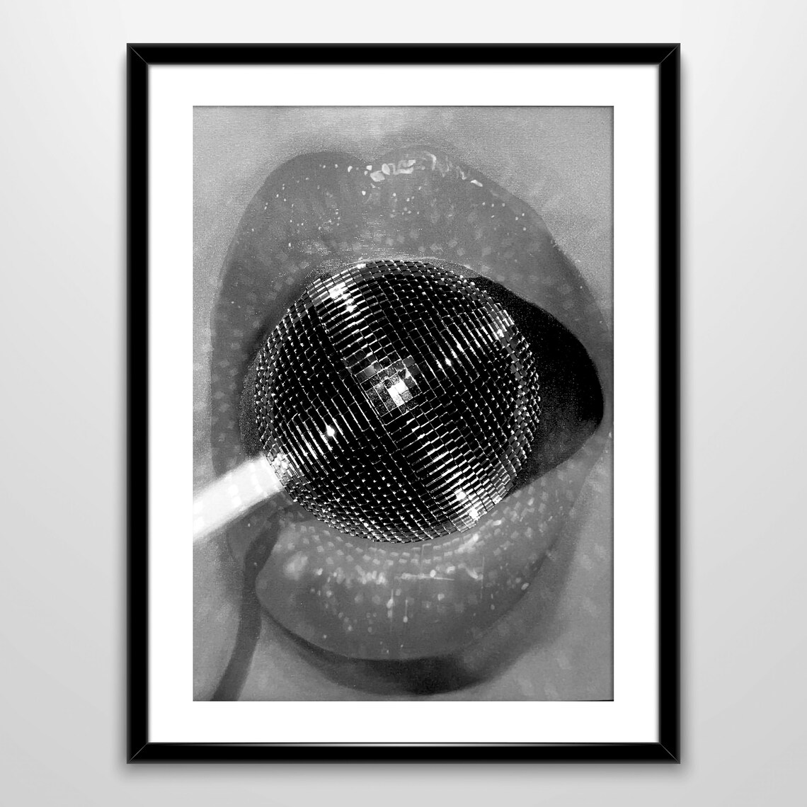 Disco Ball Lollipop Trendy Wall Art Print - Image 4