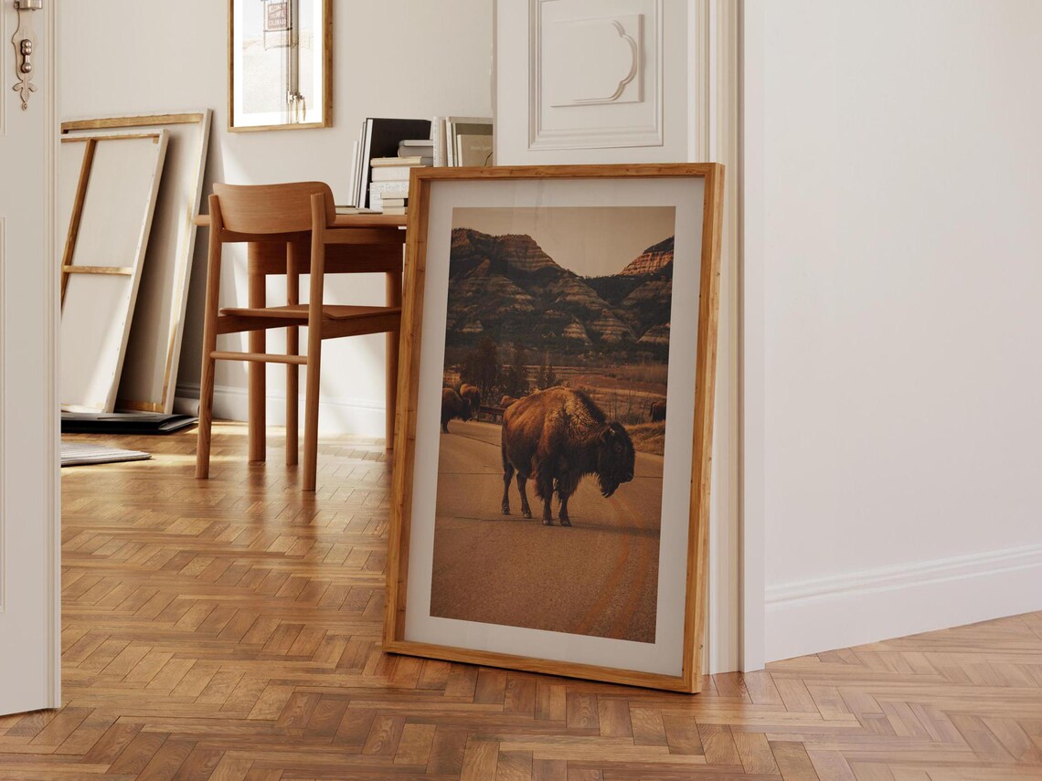 Theodore Roosevelt National Park North Dakota Bison Wildlife Print - Image 3