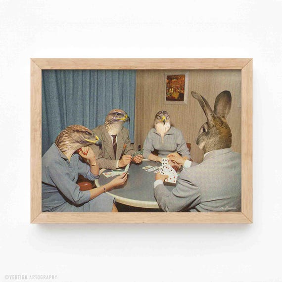 Mr Hudson Art Print Surreal Collage Retro Animal