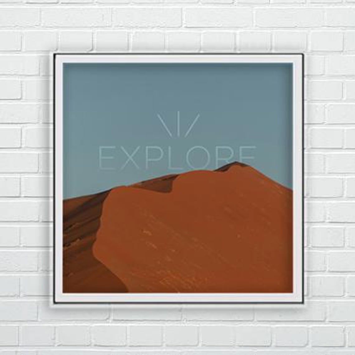Print Wall Decor Explore Photo Jungle Nature Mountain Wall Art Photo Wall Decor Poster Design - Image 2