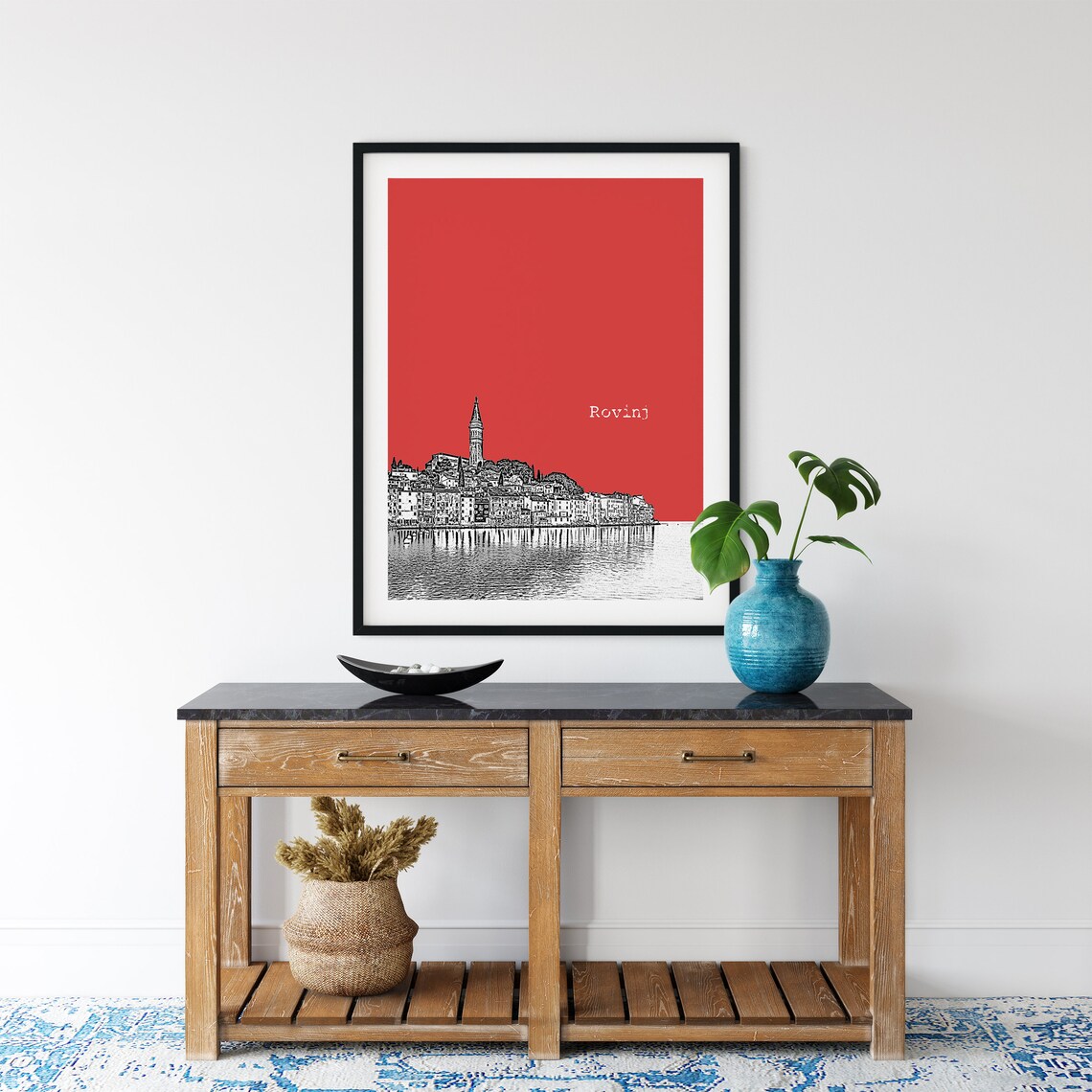Rovinj, Istria Croatia Skyline Travel Poster - Image 4
