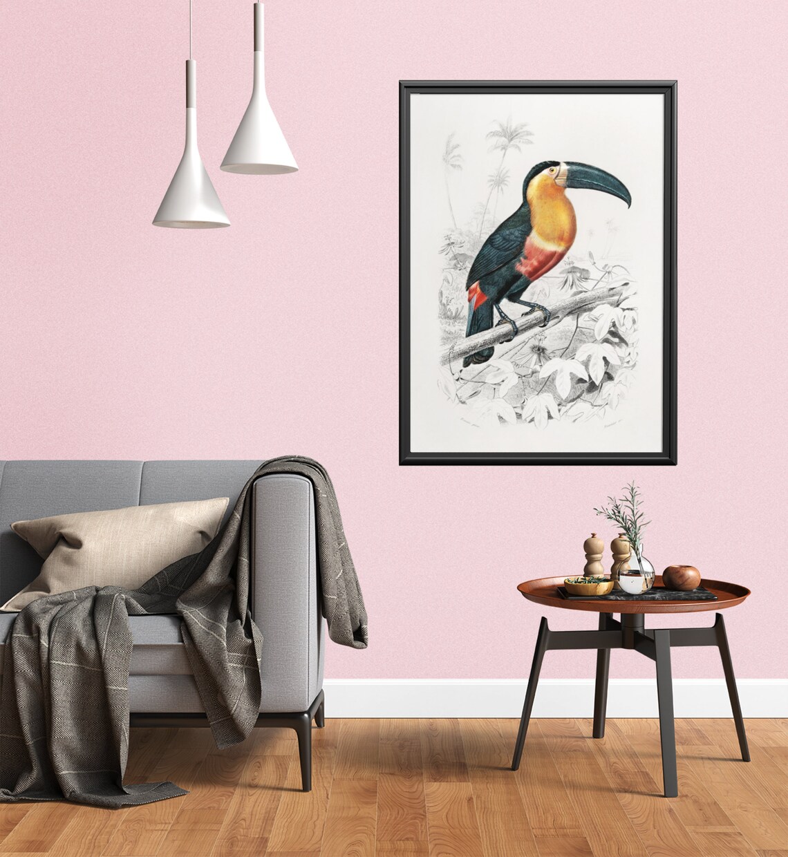 Classic Vintage Toucan Illustration Natural History Bird Art Poster - Image 3