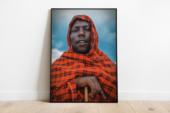 Masai Masai Wall Art Masai Warrior Masai Art Masai Tribe Masai Photography Masai Man African Masai African Warrior Art Masai Gifts