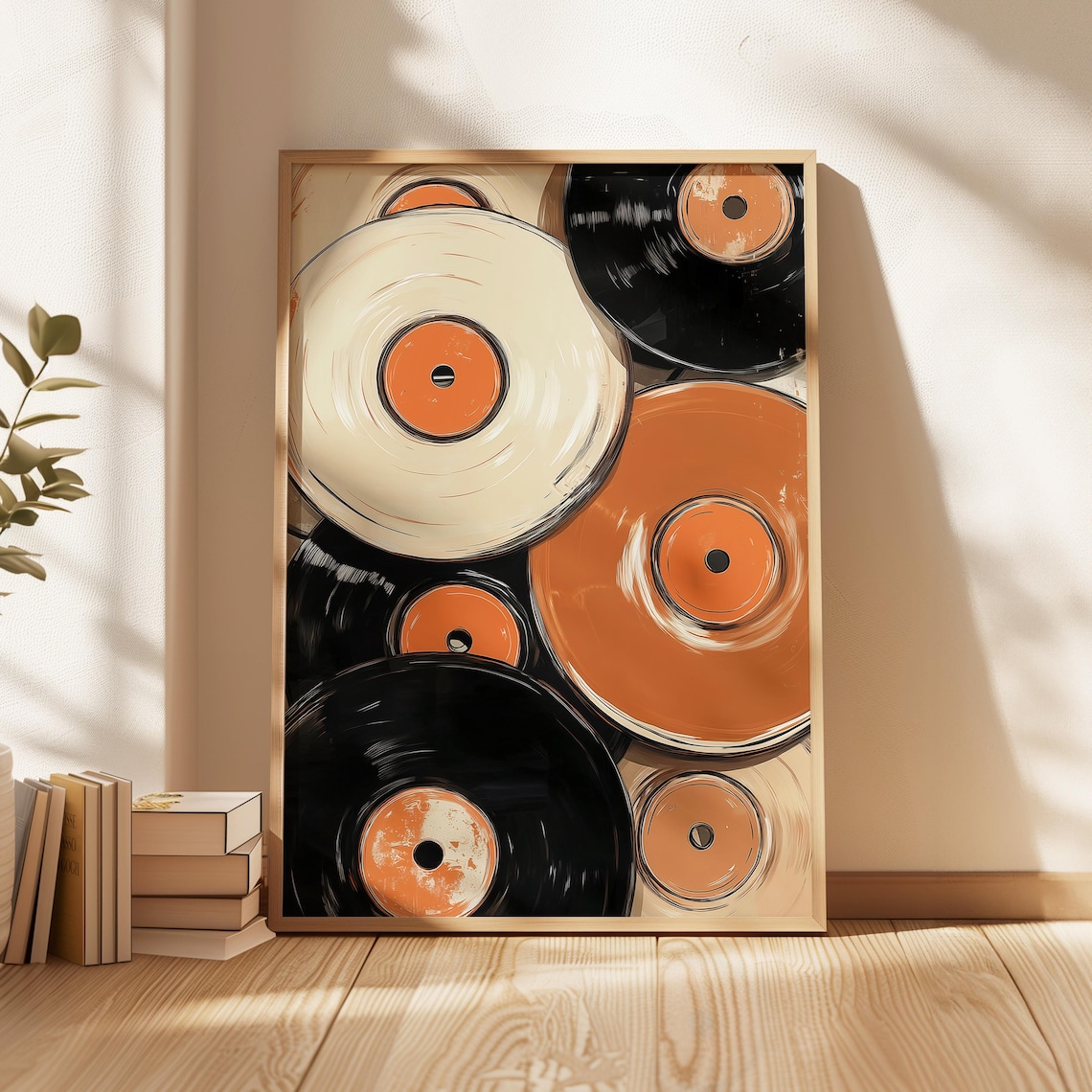 Retro Vinyl, Vintage Midcentury Modern Poster