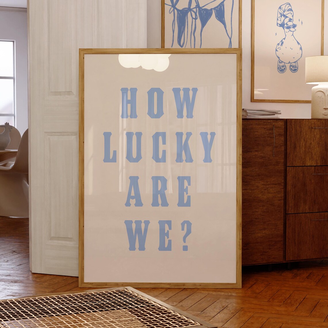 How Lucky Are We, Western Coastal Art Print