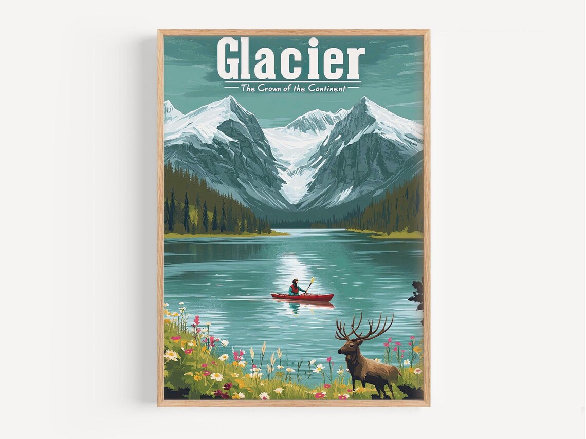 National Park Retro Travel Poster, Vintage Landscape - Image 2